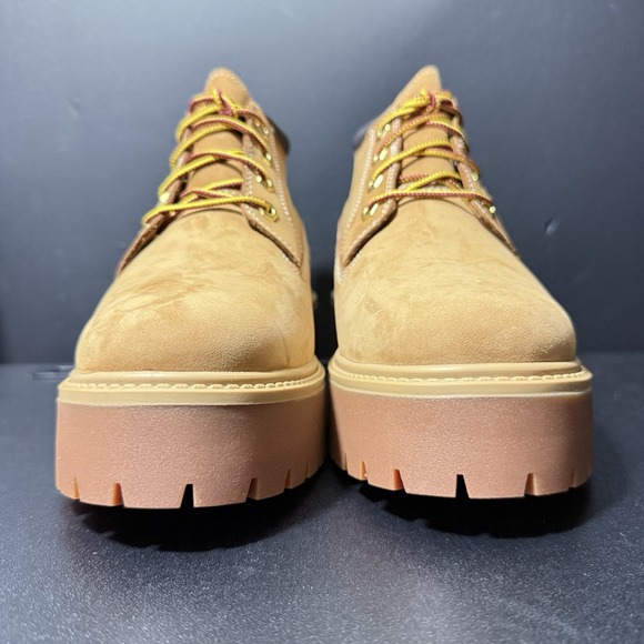 Timberland Boots Youth 7 Women 8.5‎ Stone Street Mid Waterproof Wheat Nubuck - Picture 5 of 15